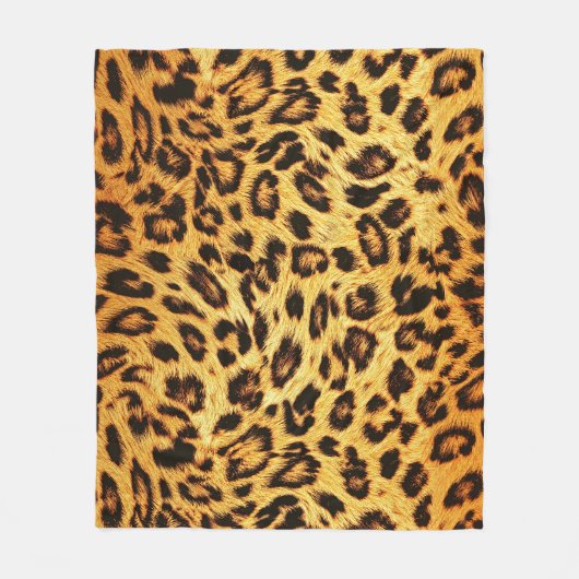 Trendy Leopard: Skin Design Pattern. Fleecedecke (Vorderseite)