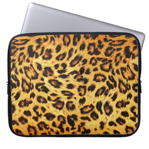 Trendy Leopard: Skin Design Pattern. Laptopschutzhülle