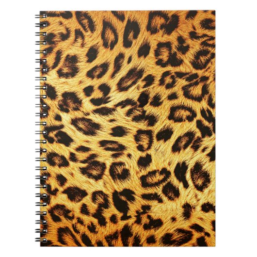 Trendy Leopard: Skin Design Pattern. Notizblock (Vorderseite)