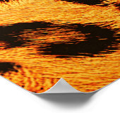 Trendy Leopard: Skin Design Pattern. Poster (Ecke)