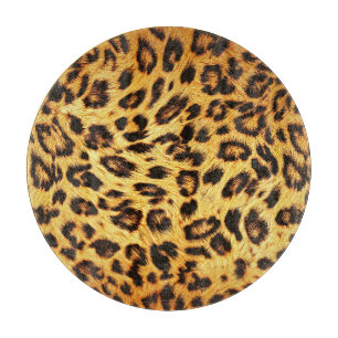 Trendy Leopard: Skin Design Pattern. Schneidebrett