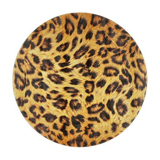 Trendy Leopard: Skin Design Pattern. Schneidebrett (Vorderseite)
