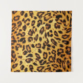 Trendy Leopard: Skin Design Pattern. Wandteppich (Vorderseite (Horizontal))
