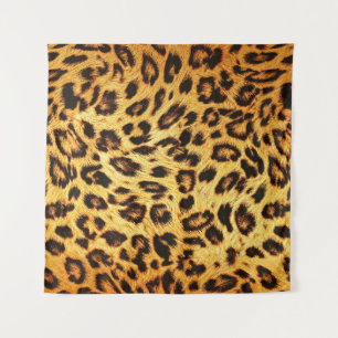Trendy Leopard: Skin Design Pattern. Wandteppich