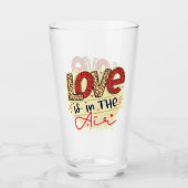 Trendy Liebe Air Valentinstag Glas (Vorderseite)