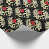 Trendy Liebe Bug Valentinstag Geschenkpapier (Ecke)