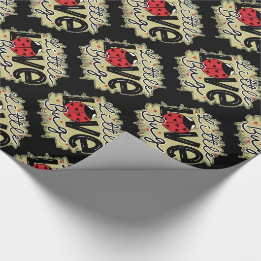 Trendy Liebe Bug Valentinstag Geschenkpapier (Ecke)