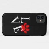 TRENDY LIEBE DOG PAW Case-Mate iPhone HÜLLE (Rückseite (Horizontal))