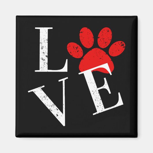 TRENDY LIEBE DOG PAW MAGNET (Vorne)