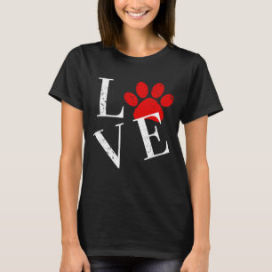 TRENDY LIEBE DOG PAW T - SHIRT