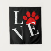 TRENDY LIEBE DOG PAW WANDTEPPICH (Vorderseite)