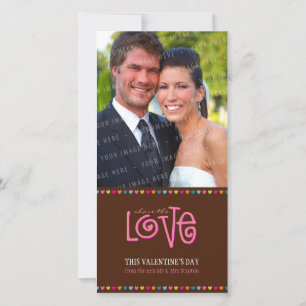 TRENDY LIEBE-FOTOKARTE:: LOVELETTERS 4P FEIERTAGSKARTE