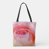 Trendy Liebe Personalisiert Rosa Rose Design Tasche (Rückseite)
