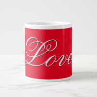 Trendy Liebe Wedding Calligraphy Script Red