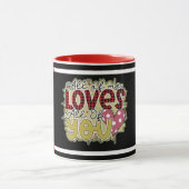 Trendy Liebe You Valentinstag Tasse (Zentrum)