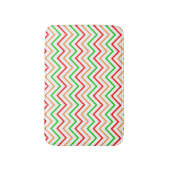 Trendy Light Chevron Pattern Badematte (Vorderseite Vertikal)