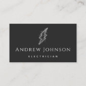 Trendy Lightning Electric Light Electrician Klasse Visitenkarte (Vorderseite)