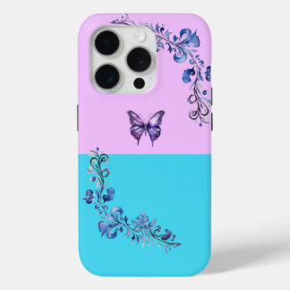 Trendy Lila Butterfly auf Pastels iPhone 15 Fall Case-Mate iPhone Hülle