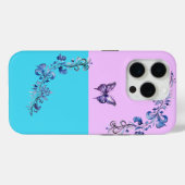 Trendy Lila Butterfly auf Pastels iPhone 15 Fall Case-Mate iPhone Hülle (Rückseite (Horizontal))