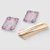 Trendy Lila Floral Chic Wedding Fächer (Non-assembled)