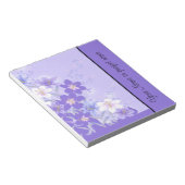 Trendy Lila Floral Notebook Template Notizblock (angewinkelt)