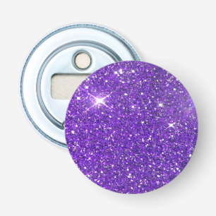 Trendy lila funkelnder GlitzerGlitz Flaschenöffner