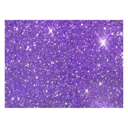Trendy lila funkelnder GlitzerGlitz Tischdecke (Vorderseite (Horizontal))