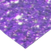 Trendy lila funkelnder GlitzerGlitz Tischdecke (Schrägansicht)