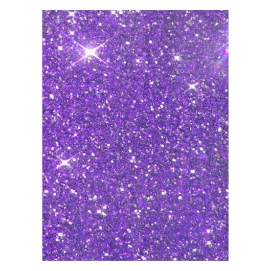 Trendy lila funkelnder GlitzerGlitz Tischdecke (Vorderseite)