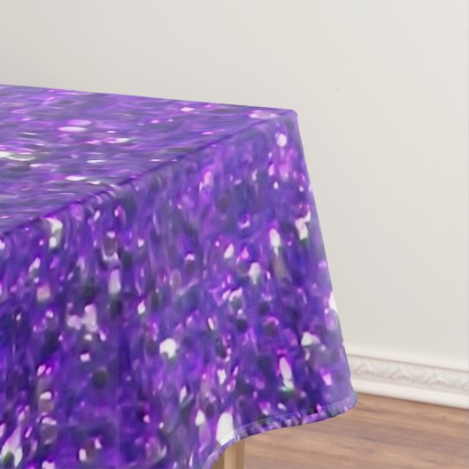 Trendy lila funkelnder GlitzerGlitz Tischdecke (Beispiel)