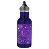 Trendy lila funkelnder GlitzerGlitz Trinkflasche (Rechts)
