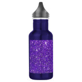 Trendy lila funkelnder GlitzerGlitz Trinkflasche (Links)