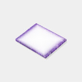 Trendy Lila Glitzer Glitz Post-it Klebezettel (angewinkelt)