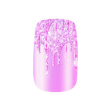 Trendy Lila Glitzer Tropfen Luxus
