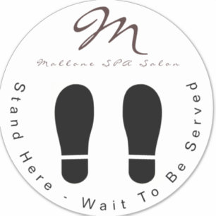 Trendy Lila Glitzer WELLNESS-CENTER warten hier Bo Aufkleber