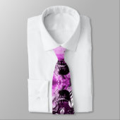 Trendy lila grafischer Schädel Krawatte (Gebunden)