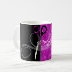 Trendy lila Haar-Stylist-Tasse Kaffeetasse