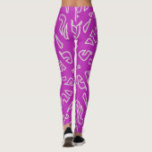 Trendy lila Leggings "Ratti_Creative_Arts" (Rückseite)