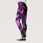 Trendy Lila Lilac Pink Butterfly Women's Leggings (Links)