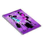 Trendy lila Modelleinkauf der Mädchen Notizblock (Rechte Seite)