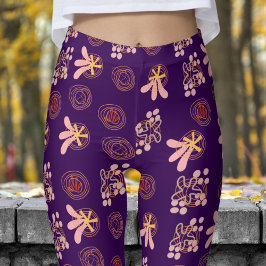 Trendy Lila Pattern Leggings