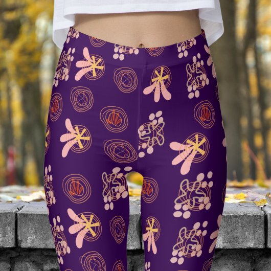 Trendy Lila Pattern Leggings