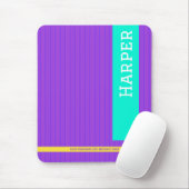 Trendy Lila Personalisierter Name Mousepad (Mit Mouse)