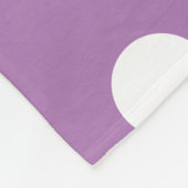 Trendy Lila Polka Dots Pattern Fleecedecke (Ecke)