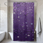 Trendy Lila Sequin Duschvorhang