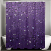Trendy Lila Sequin Duschvorhang
