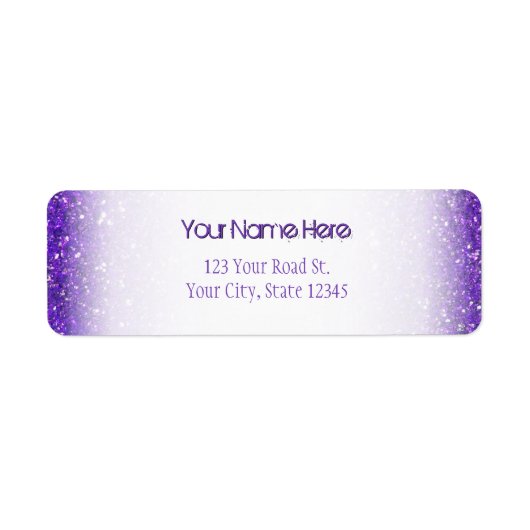 Trendy Lila Sparkling Glitzer Glitz (Vorne)
