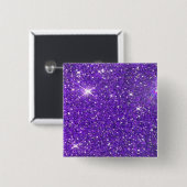 Trendy Lila Sparkling Glitzer Glitz Button (Vorne & Hinten)