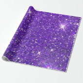Trendy Lila Sparkling Glitzer Glitz Geschenkpapier (Ungerollt)