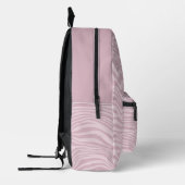 Trendy Lila Zebra Muster Waves Personalisiert Bedruckter Rucksack (Links)